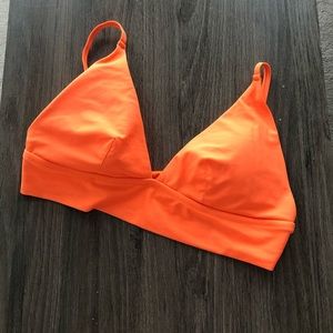 aerie longline triangle swim top